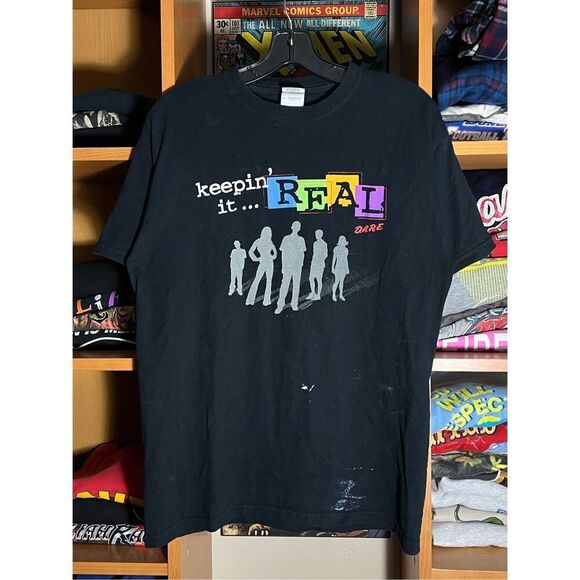 Vintage Y2K DARE Keepin It Real Tee - Picture 1 of 5
